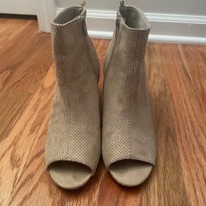 Brand New open toe booties